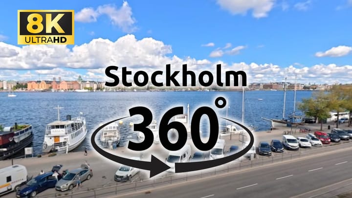 Así se ve Estocolmo a 360º con la DJI Osmo 360 en 8K
